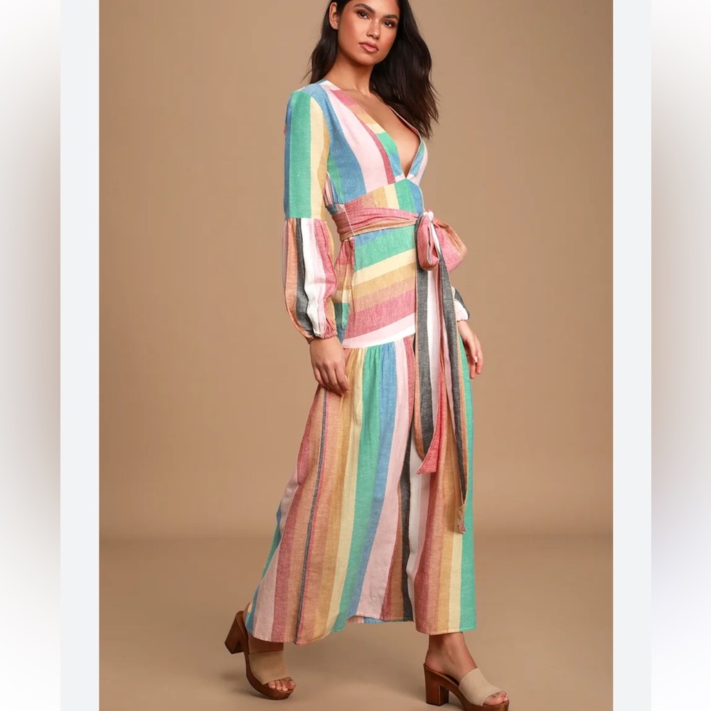 Mix it Up Multi Striped Long Sleeve Maxi Dress
Billabong x Sincerely Jules